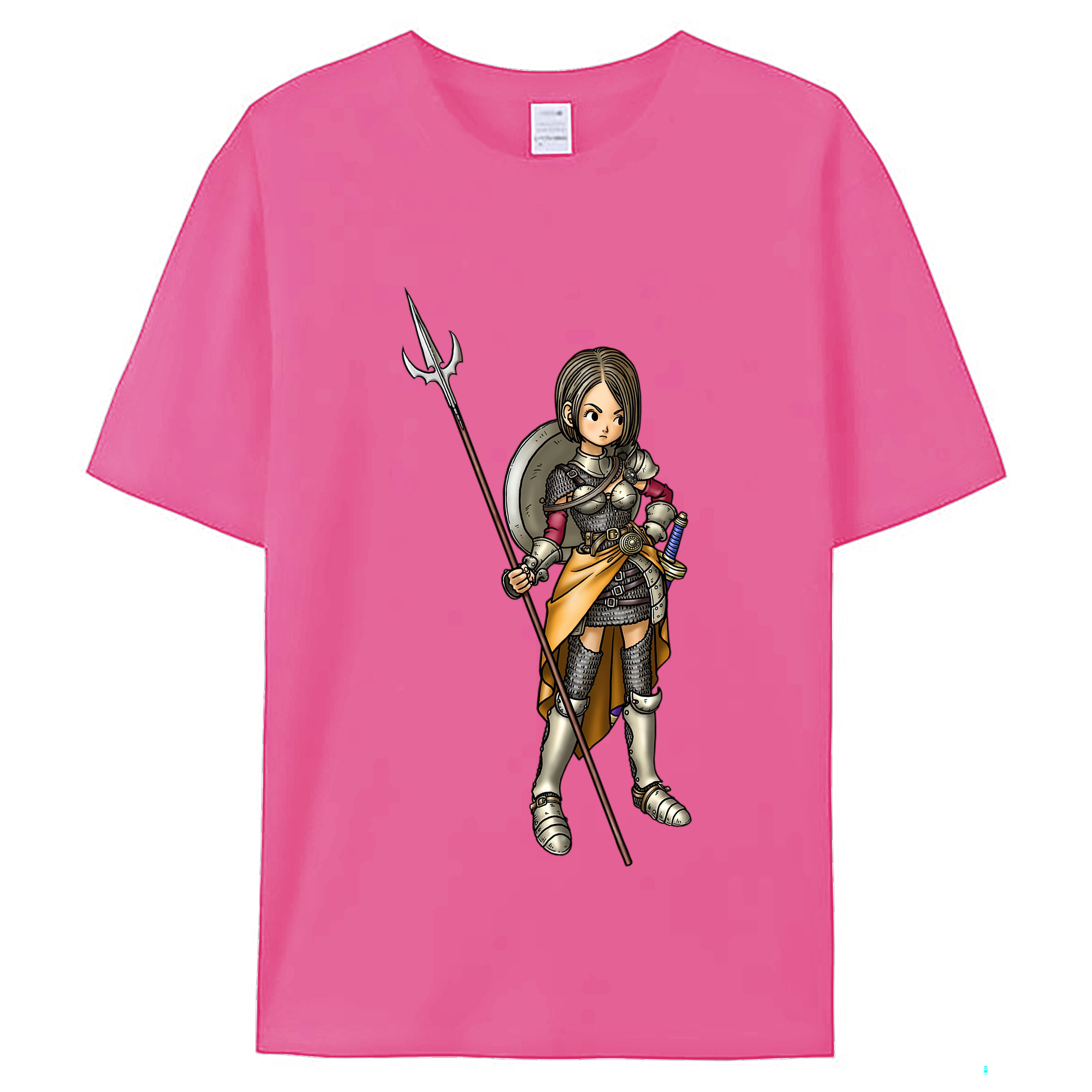 （画像用） ドラゴンクエスト Doragon Kuesuto Dragon Quest レディースカジュアルプリントTシャツ（綿100％）